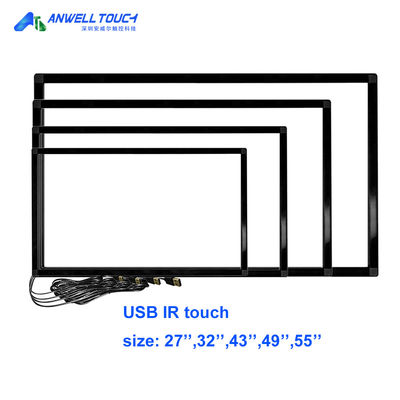Serialny lub USB Open Frame Infrared Touch Screen Overlay 43" dla ekranu dotykowego