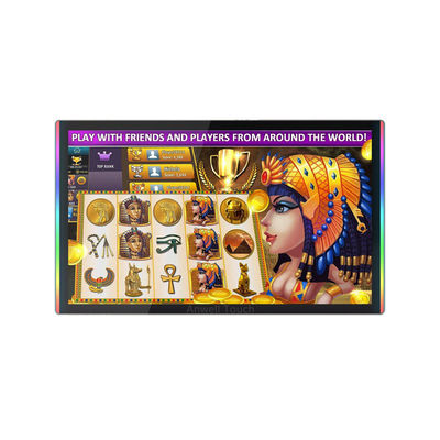 Aristocrat Hot Gaming Srebrny kolor PCAP Multi Touch Pojemnościowy ekran dotykowy 23 cali Z boczną i krawędzią LED Bezel