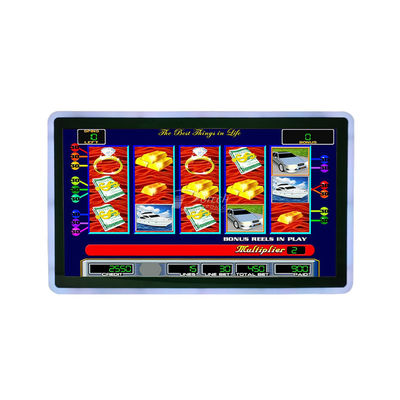 23.8 Inch Gaming Machine PCAP Touch Screen Gaming Monitor Side LED Bar Czarny 1920x1080 Led 16:9 Ips Hd-Mi 300c
