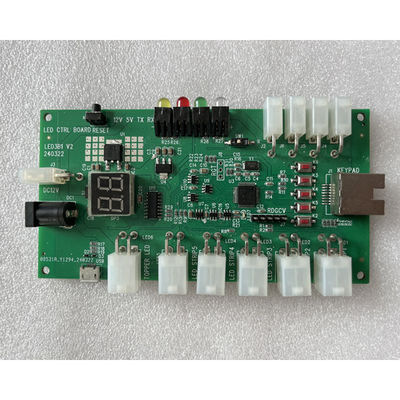 Światła LED sterownik gier PCB wysokiej wydajności z przyciskiem sterowania
